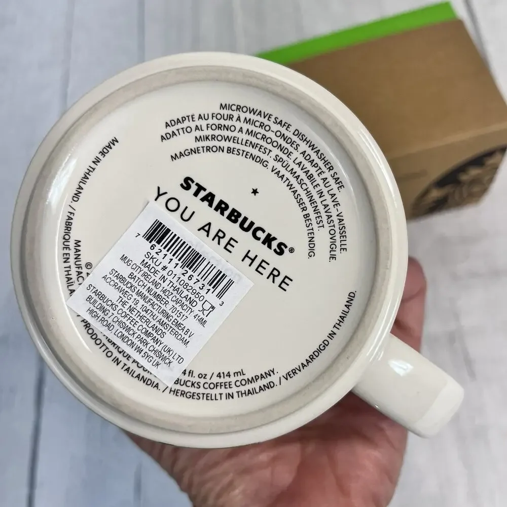 Starbucks Ireland Mug You Are Here Collection 14 oz YAH Coffee Cup New in Box - Picture 7 of 7